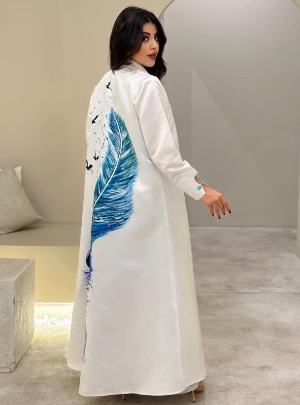 Feather abaya